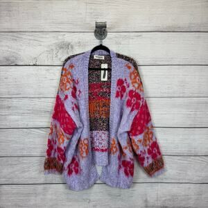 Impressions Multicolor Floral oversized Cardigan